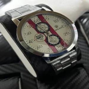 Silver Mens Boys Casual Watch