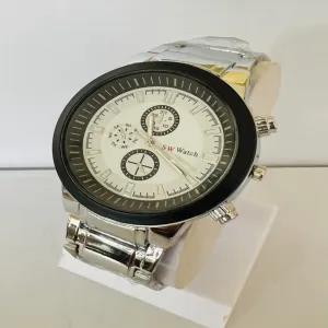 Silver Mens Casual Boys Watch