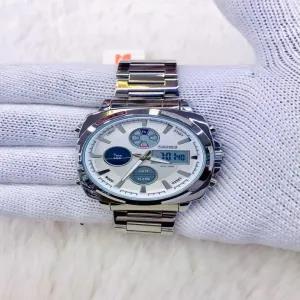 Silver Mens Casual Fashion Wristwatch