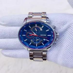 Silver Mens Casual Fashion Wristwatch