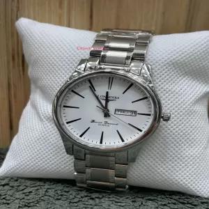 Silver Mens Casual Longines Watch