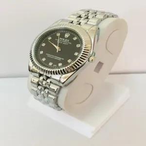 Silver Mens Casual Rolex Watch