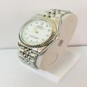 SILVER Mens Casual Rolex Watch