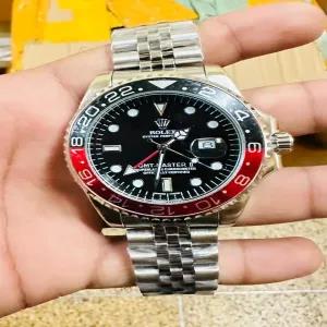 SILVER Mens Casual Rolex Watch Boys Gift
