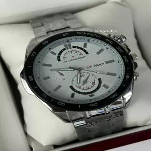 Silver Mens Casual SW Watch