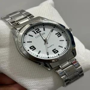 Silver Mens Fashion Boys Casual Watch Gift