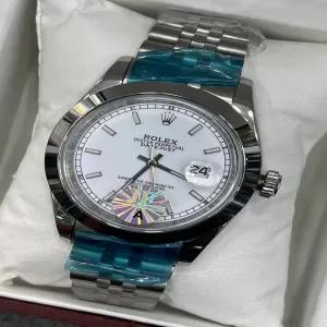 Silver Mens Luxury Brand Watch