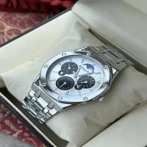 Silver New Mens And Boys Casual Watch