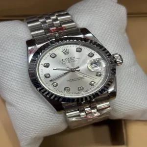 Silver New Mens Boys Casual Automatic Rolex Watch