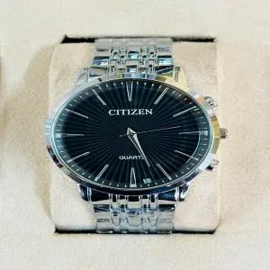 silver NEW MENS BOYS CASUAL CITIZEN SILVER WATCH