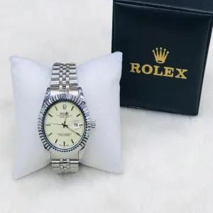 Silver New Mens Boys Casual Simple Gold Watch