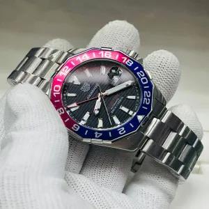 SILVER New Mens Boys Casual TAG HUER AQUARACER GMT MASTER