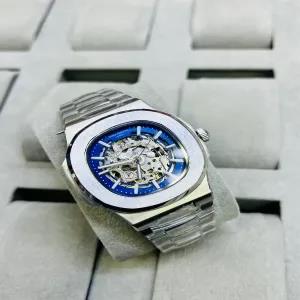 Silver New Mens Casual Automatic Watch