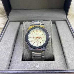 Silver New Mens Casual Black/Silver Watches