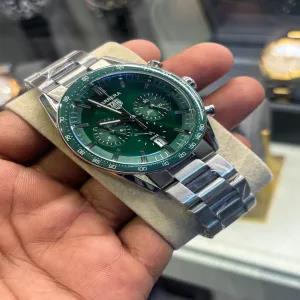 Silver New Mens Casual Fashion Silver Wristwatch