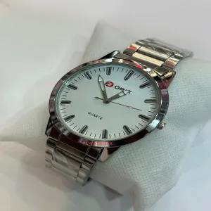 SILVER New Mens Casual White Face Casual Watch
