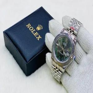 Silver New Mens Fashion Two Tone/Silver/Gold Rolex Watch