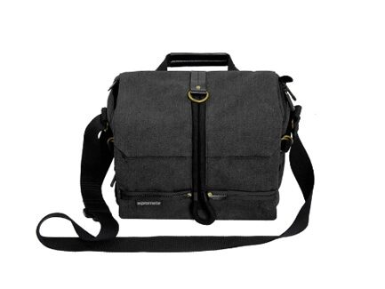 Promate Contemporary DSLR Camera Bag with Adjustable Storage and Water-Resistant Cover and Shoulder Strap