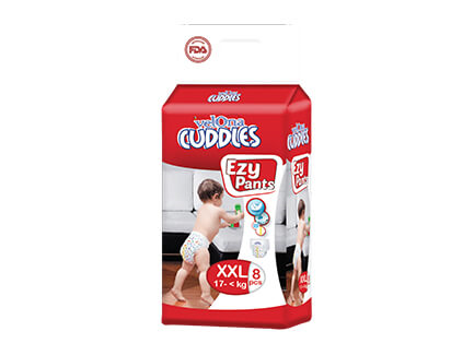 Velona Cuddles Ezy Pants 8 Pack Diapers Extra Extra Large