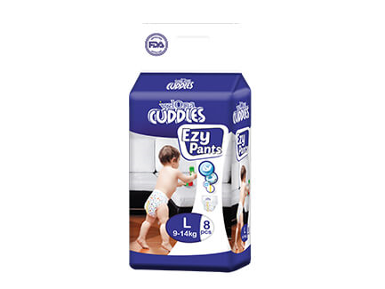 Velona Cuddles Ezy Pants 8 Pack Diapers Large