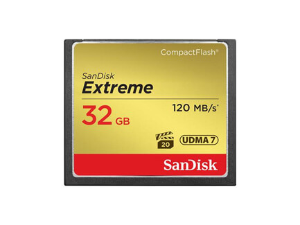SanDisk Extreme Compact Flash Memory Card 32GB