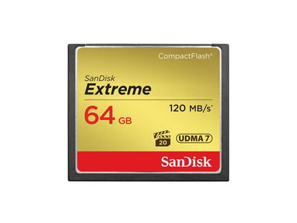 SanDisk Extreme Compact Flash Memory Card 64GB