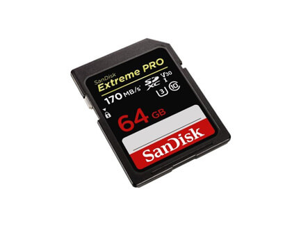 SanDisk Extreme Pro SDHC/SDXC UHS-I C10 Memory Card 64GB