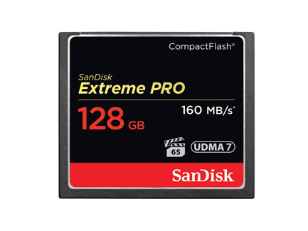 SanDisk Extreme Pro Compact Flash Memory Card 128GB