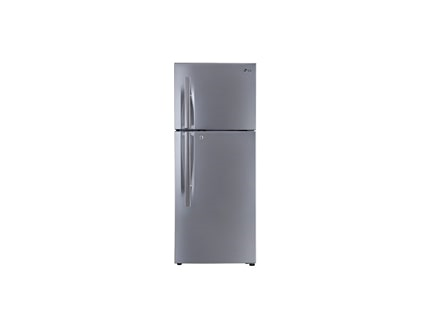LG 308L Shiny Steel Top Freezer Refrigerator GL-M332