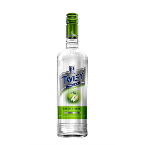 TWIST ENGLISH APPLE VODKA 750ML