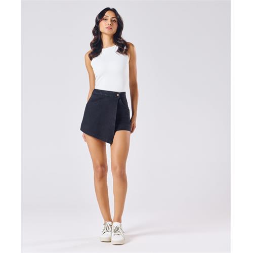 Black Colour Comfy Skort
