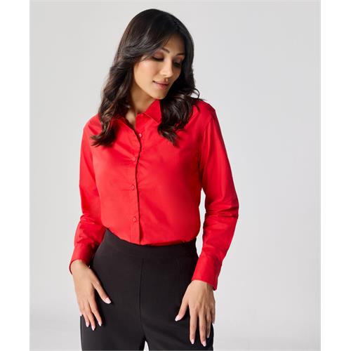 Formal Cotton Red Shirt