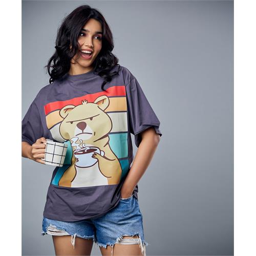 Angry Bear Printed Shirt