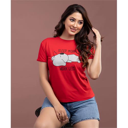 Red Sleep More Koala Tshirt