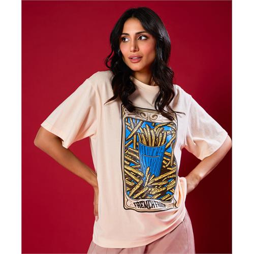 Love For French Fries Over Sized Tshirt