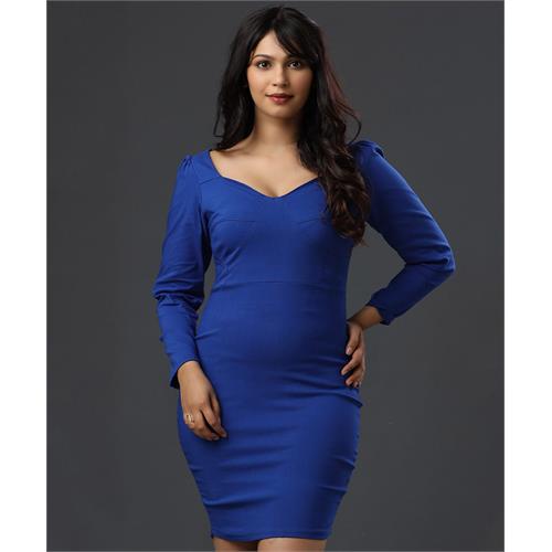 Autumn Vintage Royal Blue Formal Dress