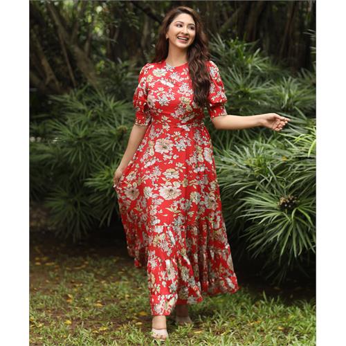 Back Detailed Cottage Cotton Maxi