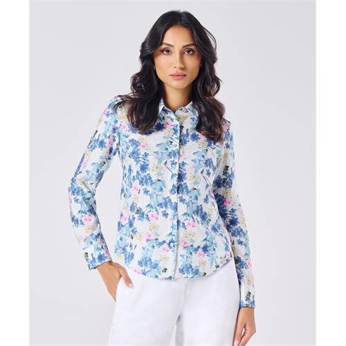 Breezey Blue Printed Shirt