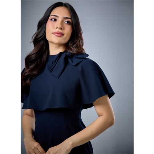 Cape Attached Bodycon Dress