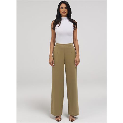 Dried Herb Flared Leg Formal Pant