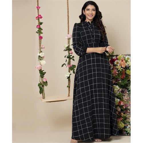 Elegant Black Long Sleeve Maxi