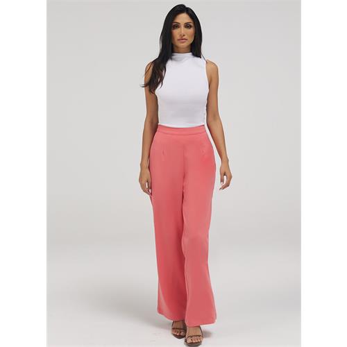 Flared Leg Formal Pant - Pink