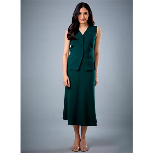 Formal Green Skirt