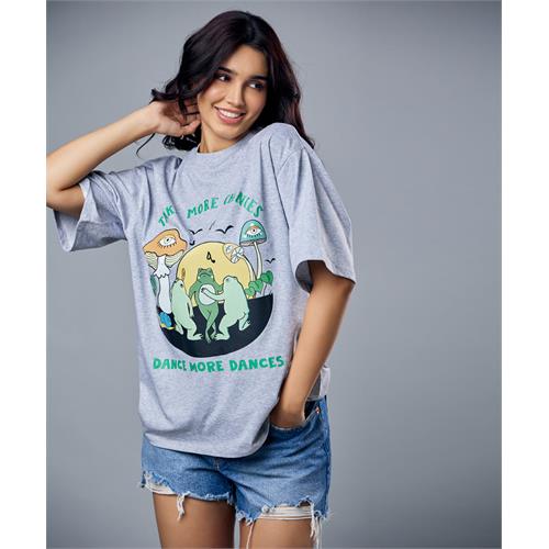 Frog Musical Party Oversized Tshirt