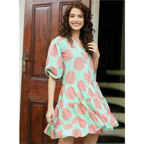 Large Polka Dotted Mini Dress