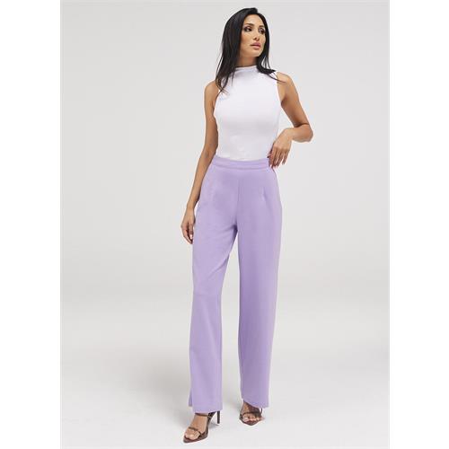Lavender Flared Leg Formal Pant
