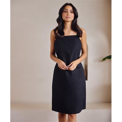 Linen Black Dress