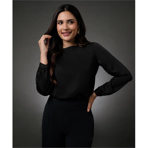 Long Sleeve Black Top