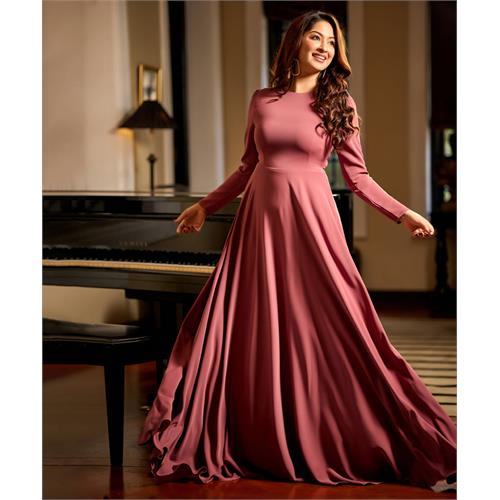 Long Sleeve Chiffon Maxi Dress