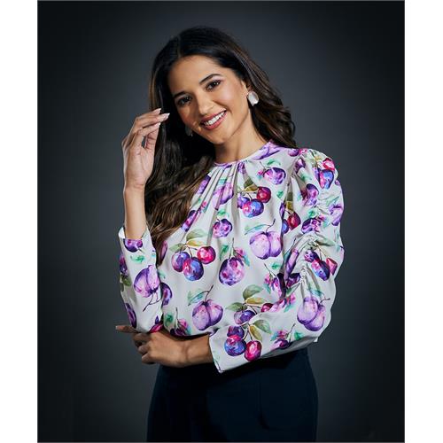 Long Sleeve Printed Top